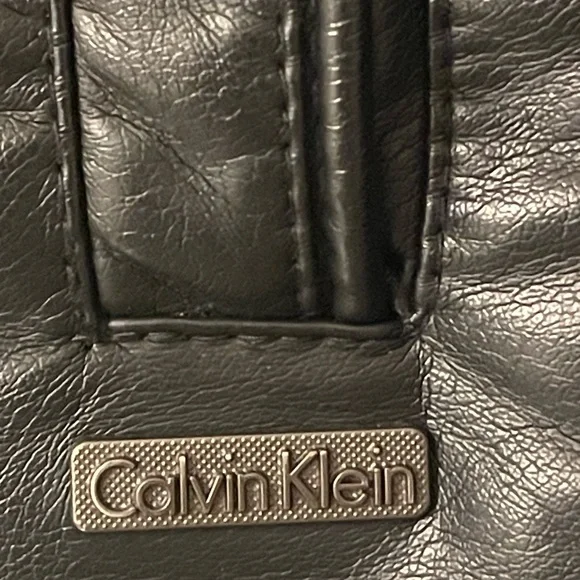 Calvin Klein Faux Leather Biker Jacket Men's Size Small - Picture 3 of 14